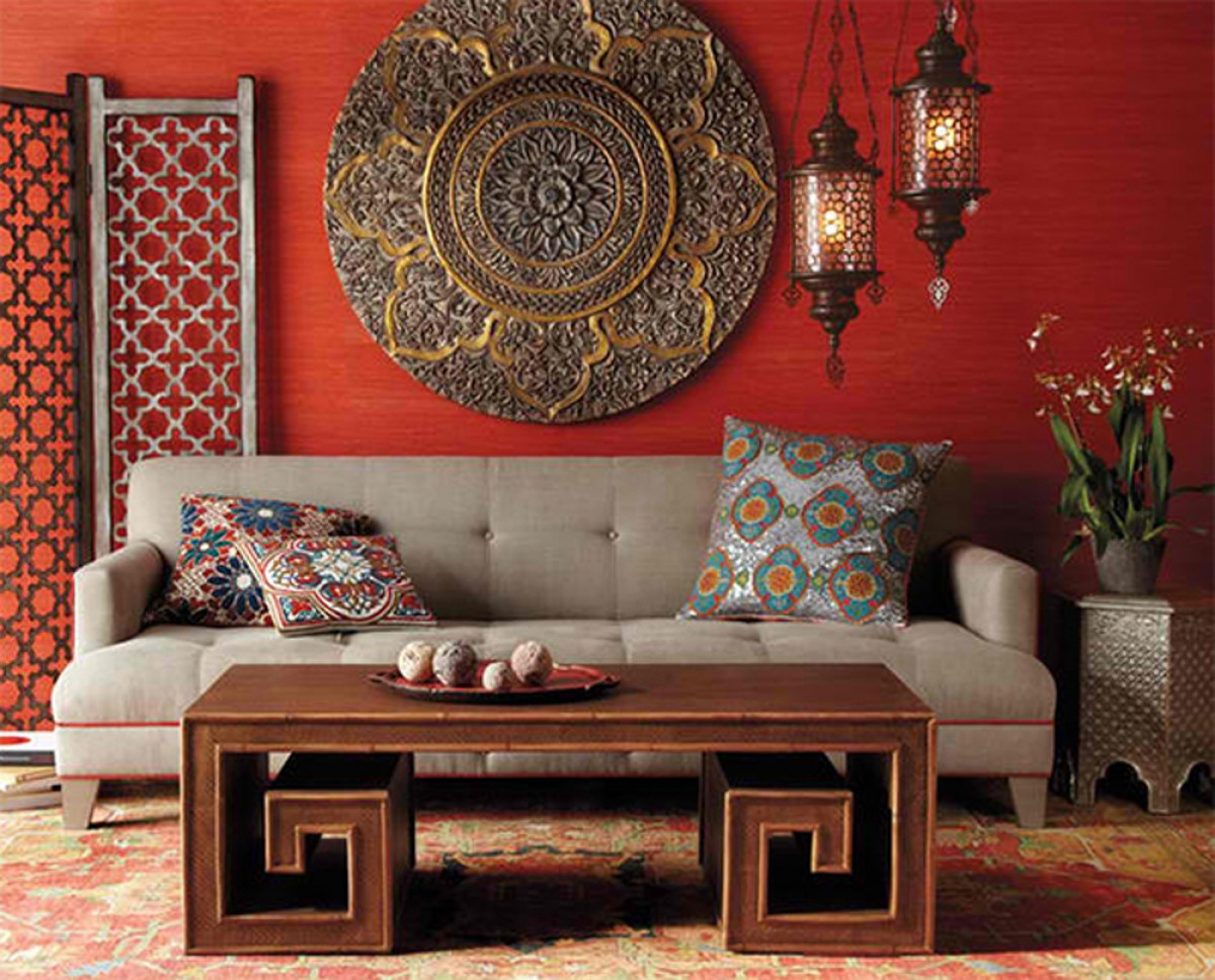 french moroccan living room