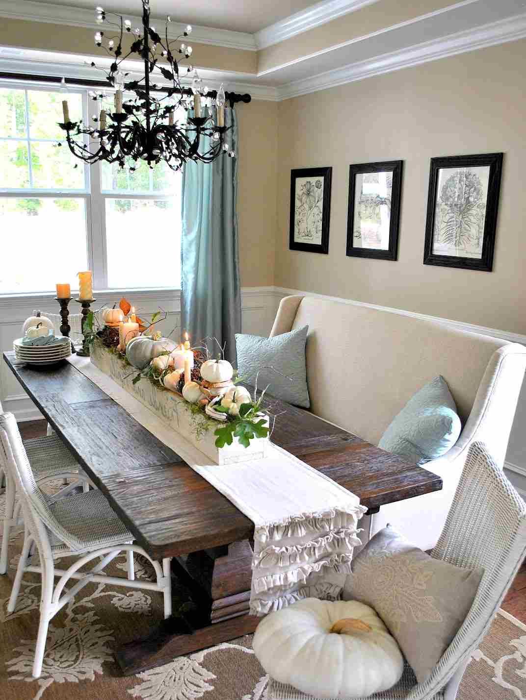 Rustic Dining Table Centerpieces Decorating Ideas