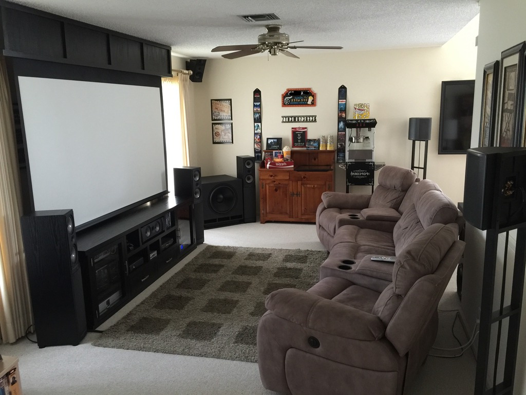 How to Decorate a Living Room Theaters