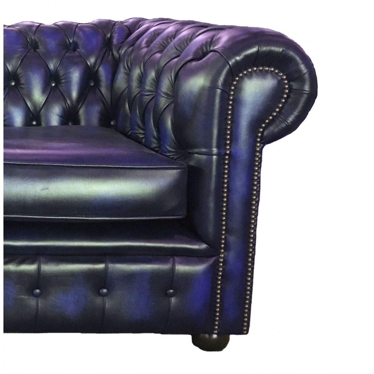 Blue Leather Club Chair Furniture
