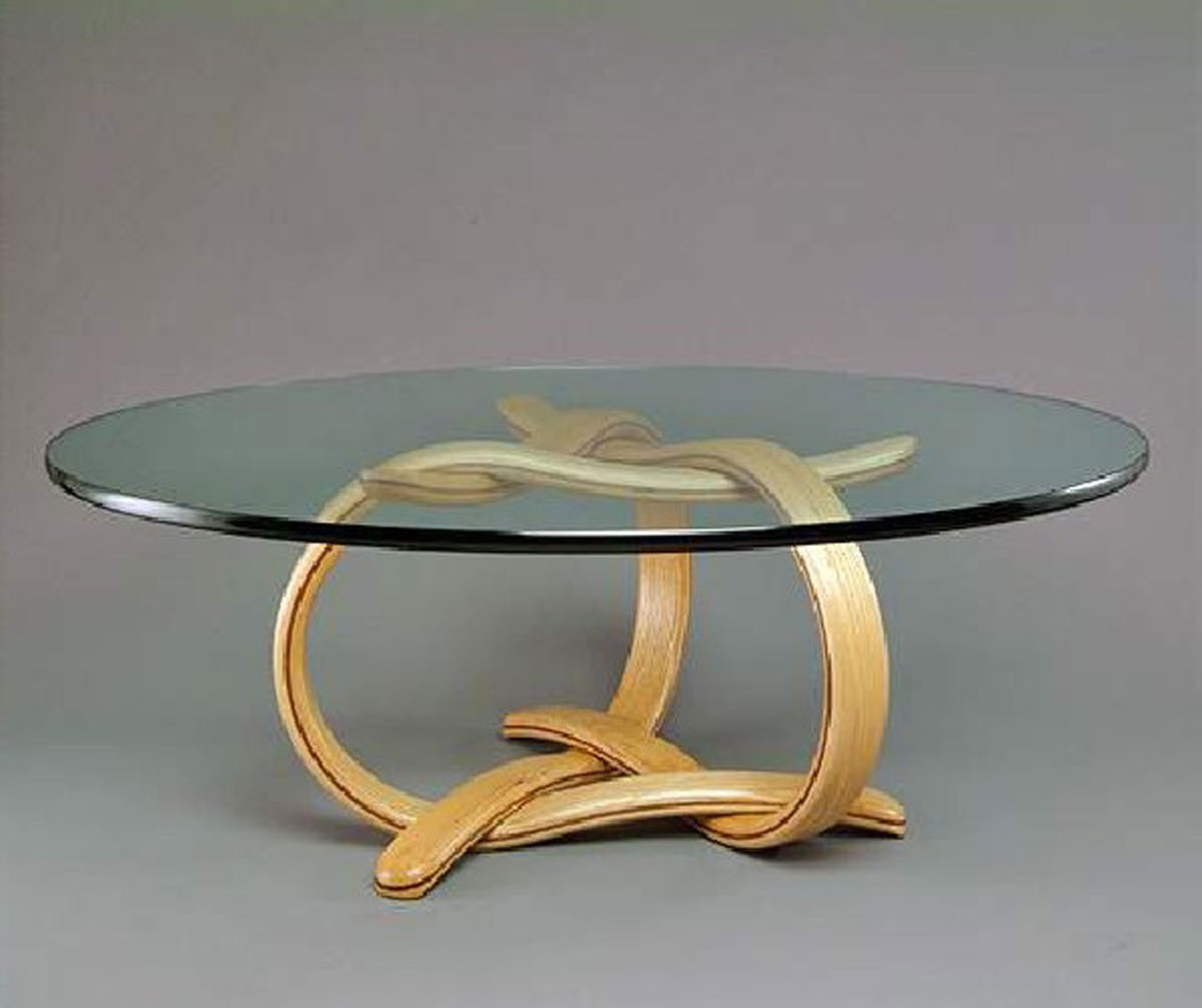 Wood Coffee Table Base Only For Thick Glass Tops 