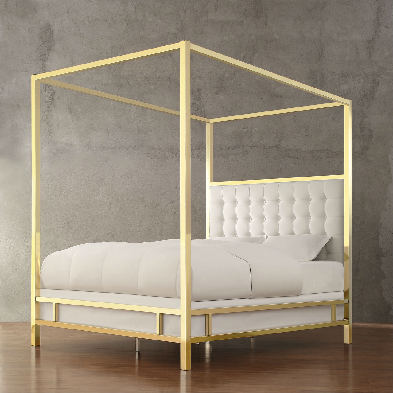 Smart DIY Gold Canopy Bed Frame Ideas