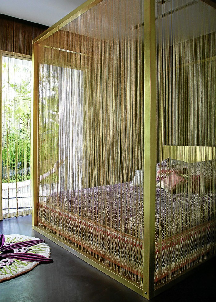 Gold Canopy Bed Frame 13
