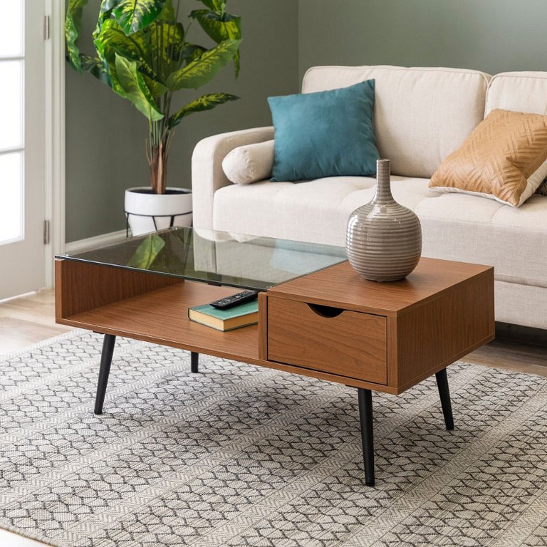 5 Mid Century Modern Glass Coffee Table Ideas for Living Room You